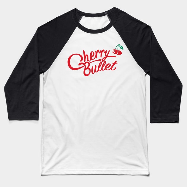 Cherry Bomb logo Baseball T-Shirt by PepGuardi
